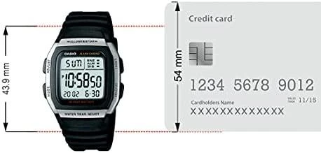 Laikrodis Casio Collection Vintage CASIO COLLECTION ILLUMINATOR 10 YEARS BATTERY W-96H-1AVDF
