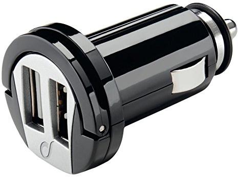 Cellular Line Dual USB automobilinis įkroviklis 2A Cellular juodas