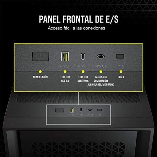 CORSAIR 4000D Airflow grūdinto stiklo vidurinio bokšto Juodas dėklas