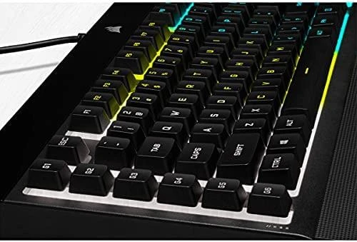 Žaidimų klaviatūra Corsair K55 RGB Pro su 5 zonų RGB pašvietimu, DE išdėstymas