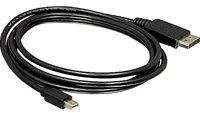 Delock Cable Mini Displayport 1.2 vyriškas > Displayport vyriškas 4K 2,0 m