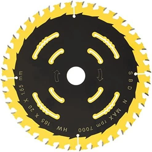 Pjovimo diskas medienai DeWalt; 165x1,65x20,0 mm; Z40; 18°