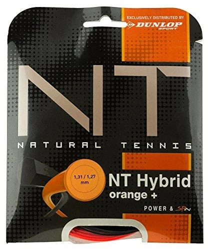 Stygos tenisui Dunlop NT HYBRID Oranžinis 1.31/1.27mm Juodas/Oranžinis