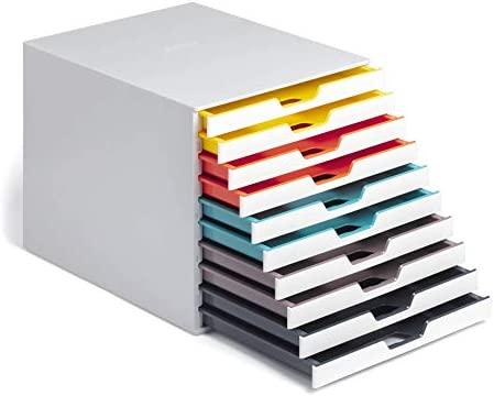 Durable DURABLE Schubladenbox VARICOLOR 10Fächer MIX mehrfbg