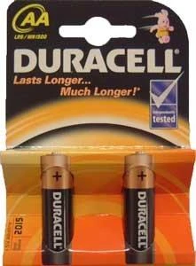 Duracell AA šarminės baterijos, 2 vnt. pakuotė