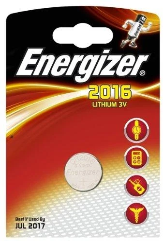 Elementas ENERGIZER CR2016, 3V