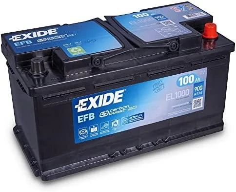 Exide EFB 100Ah akumuliatorius su Carbon Boost 2.0 technologija