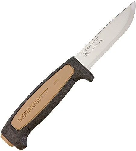 Peilis MORAKNIV® PRO ROPE, dantyta nerūdijančio plieno geležtė 91x2 mm
