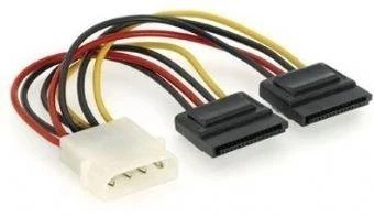 GEMBIRD CC-SATA-PSY2 Molex lizdas - Molex kištukas + nuoseklusis ATA maitinimo kabelis