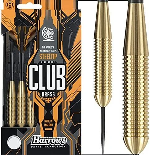 Harrows Smiginio strėlytės plieno antgalis CLUB BRASS 3x26gR