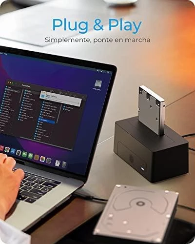 Icy Box Raidsonic | Ledinė dėžė | IB-1121-U3 prijungimo stotis, skirta 1x 2,5"/3,5" SATA I/II/III, USB 3.2 Gen 1, maitinimo šaltinis