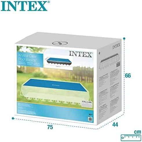 Intex Baseino uždangalas, mėlynas, 960x466cm, polietilenas