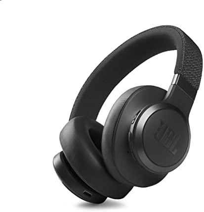 Belaidės ausis apgaubiančios triukšmą slopinančios Ausinės JBL Live 660NC, Juoda