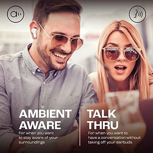 Belaidės Ausinės JBL Wave Beam, Baltos