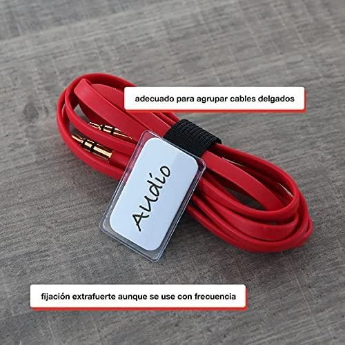 LABEL THE CABLE Mini Velcro Ties 10-piece Set - juodos spalvos