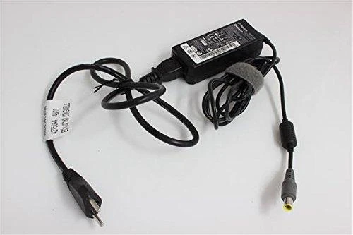 Lenovo 65W maitinimo blokas su kabeliu ir geltona jungtimi