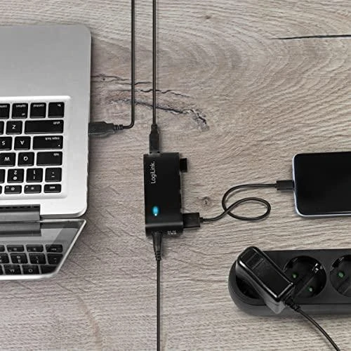 LogiLink Prisijungti | USB 2.0 Hub-4 prievadas su maitinimo adapteriu