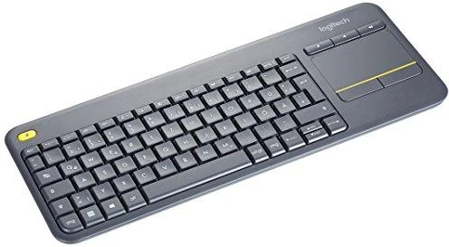 Belaidė klaviatūra Logitech K400 Plus su jutikliniu kilimėliu, DE išdėstymas, Juoda