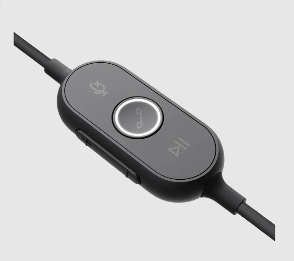 Universalios ausinės Logitech Zone su laidu, su mikrofonu, MSFT, Juodos