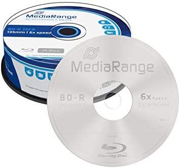 MediaRange BD-R 25 GB 6x25 vnt (MR514)