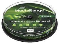 MEDIARANGE MR453 - DVD+R - 120 mm - torto dėžutė - 10 vnt. - 4,7 GB