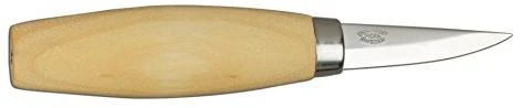 Medžio drožinėjimo peilis Morakniv® 120, tiesus, geležtė 60x2,7mm. Laminuotas plienas, beržinė rankena