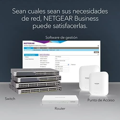 NETGEAR jungiklis nevaldomas 8 prievadų Gigabit POE / POE +