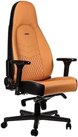 Žaidimų kėdė Noblechairs ICON Real leather Gaming Chair, Cognac-Juoda