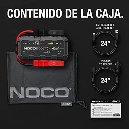 Automobilio Užvedimo Įrenginys - NOCO GBX75 2500A Benzininiams Varikliams iki 8.5L ir Dyzeliniams iki 6.5L