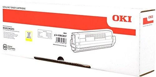 OKI 45862837 tonerio kasetė Originalus Geltona 1 vnt