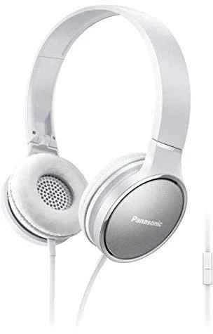 Stereofoninės ausinės Panasonic RP-HF300M su mikrofonu Baltos