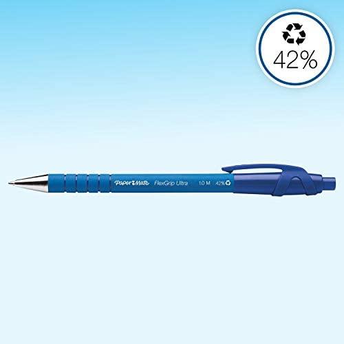 Papermate 5 vnt. automatiniai rašikliai Paper Mate Flexgrip Ultra, mėlyni