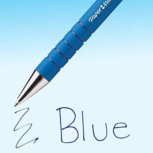 Papermate 5 vnt. automatiniai rašikliai Paper Mate Flexgrip Ultra, mėlyni