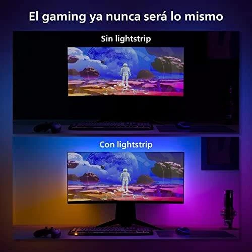 „Philips Hue Gradient PC Lightstrip“ 32–34 colių pradinis rinkinys | 19 W