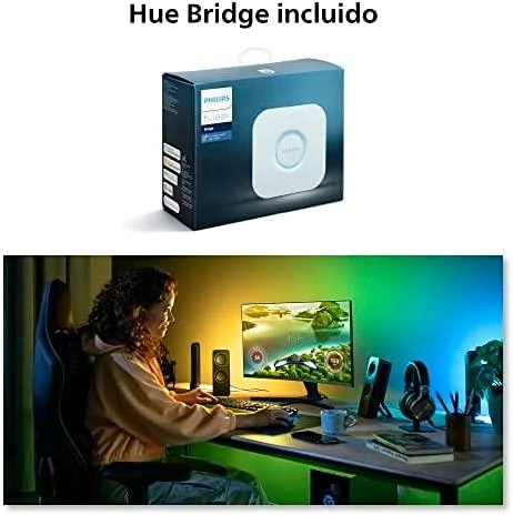 „Philips Hue Gradient PC Lightstrip“ 32–34 colių pradinis rinkinys | 19 W