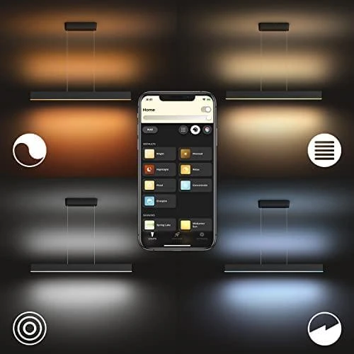 Pakabinamas šviestuvas Philips Hue Ensis pakabukas juodas 79W 24V | 79 W | Baltas ir Color Ambiance 2000-6500K