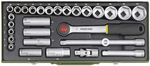Galvučių rinkinys 1/2" 29 dalių PROXXON