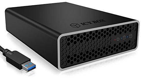 Icy Box „Raidsonic“ išorinė RAID sistema SSD ir HDD diskams IB-RD2253-U31, 2 x 2,5 colio SATA I/II/III, 2,5 colio, 1 x USB 3.1 (2 kartos) B tipo su UASP palaikymu