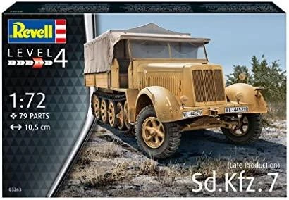 Revell Sd.Kfz. 7 (vėlyva gamyba) Mastelis: 1:72