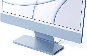 Satechi Slim Dock, skirtas iMac 24" USB-C (USB-C 10Gb, USBA-A 10Gb, 2x USB-A, mikro/SD kortelių skaitytuvas, NVMe SATA lizdas) (sidabrinė)