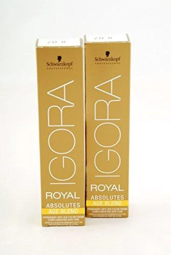 Schwarzkopf Igora Royal Absolutes ilgalaikio poveikio žilų plaukų dažai 60 ml - 7-560
