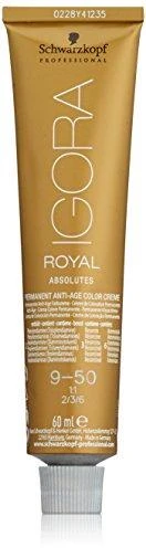 Schwarzkopf Igora Royal Absolutes ilgalaikio poveikio žilų plaukų dažai 60 ml - 9-50