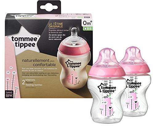 TOMMEE TIPPEE buteliukai spalvoti 260ml 2vnt 42252171, 42252181, 42252110