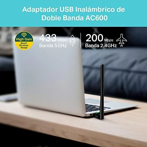 TP-LINK | Dviejų dažnių USB 2.0 adapteris | Archer T2U Plus