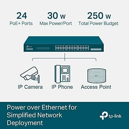 Šakotuvas TP-LINK | „JetStream“ 28 prievadų gigabito išmanusis komutatorius | TL-SG2428P | Valdomas žiniatinklyje | Montuojamas prie stovo | SFP jungčių kiekis: 4 | PoE+ jungčių kiekis: 24 | Maitinimo šaltinio tipas: vienas