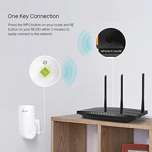 Belaidžio Wi-Fi ryšio stiprintuvas TP-Link RE200