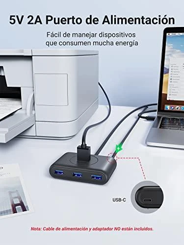 HUB USB Ugreen CR113 4x USB-A 3.0 (UGR601BLK)