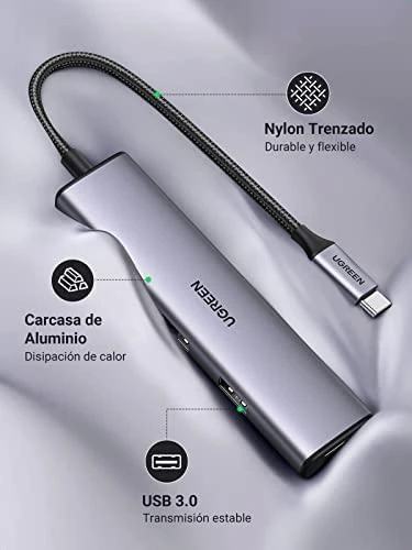 Adapteris šakotuvas Hub UGREEN CM473 Type C 4x USB 3.0