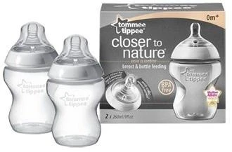 TOMMEE TIPPEE Natural Start buteliukai, su sterilizavimo funkcija 260 ml, 2 vnt., 42252091
