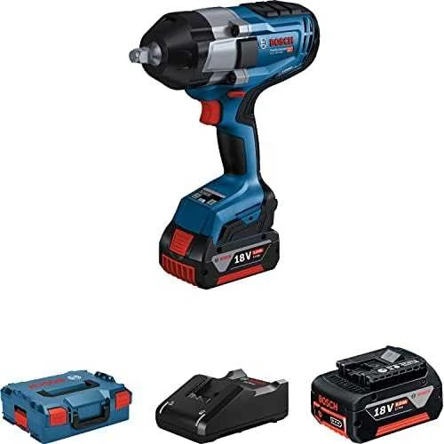 Bosch GDS 18V-1000 komplektas su dviem akumuliatoriais